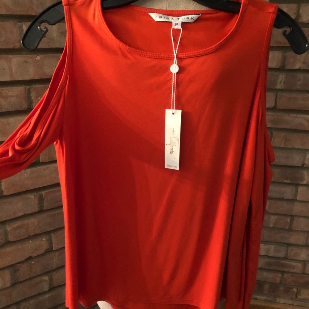 Trina Turk Open Shoulder Top